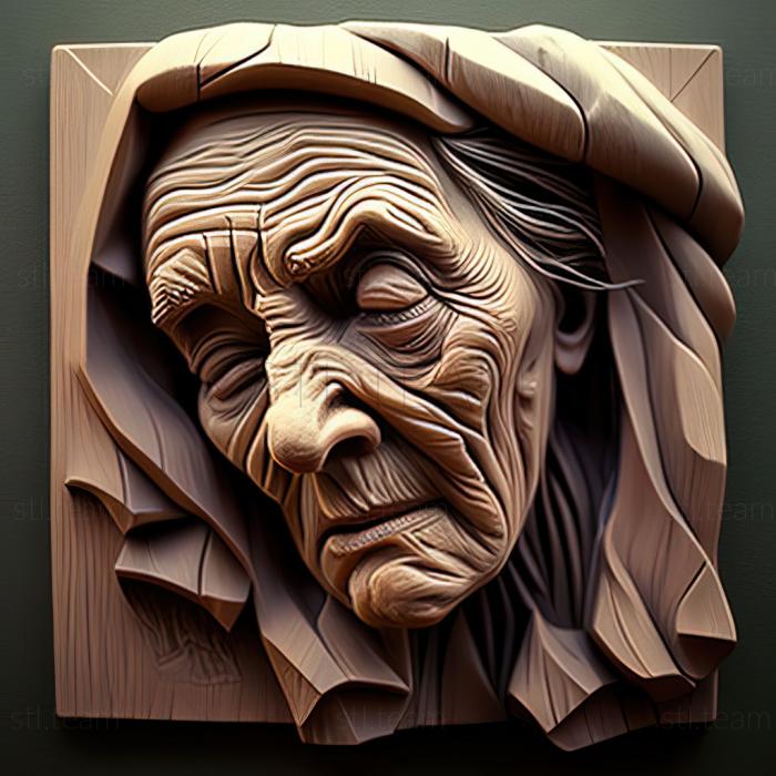 3D модель Марі Менкен, американська художниця (STL)